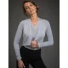 Merinowolle-Seide BOLERO Jäckchen Von Artimaglia -Meer Bekleidung merino wolle seide bolero 28604 hellgrau artimaglia 1 1