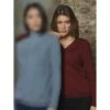 Merinowolle-Seide LANGARM SHIRT Breite Rippe Rot Von Oscalito 2 Merinowolle-Seide LANGARM SHIRT Breite Rippe Rot Von Oscalito -Meer Bekleidung merino wolle seide pullover 5892 rot oscalito