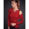 Merinowolle-Seide TOP Gerippt Von Artimaglia 2 Merinowolle-Seide TOP Gerippt Von Artimaglia -Meer Bekleidung merino wolle seide top 20505 rot artimaglia 1