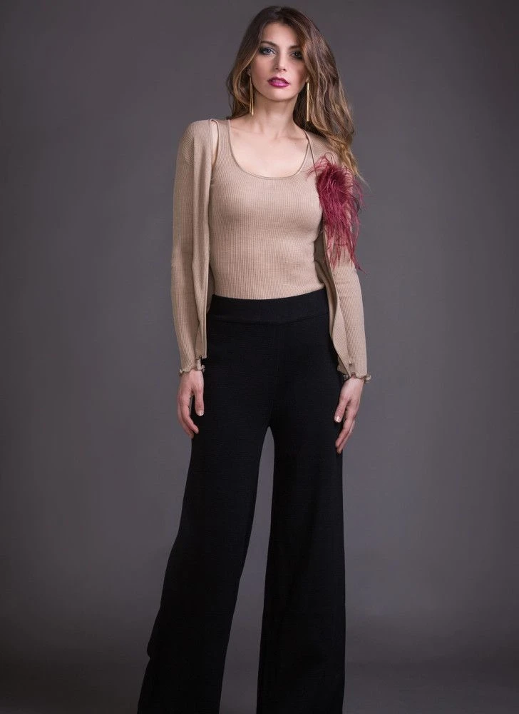 Merinowolle-Seide CARDIGAN Gerippt Von Artimaglia 9 Merinowolle-Seide CARDIGAN Gerippt Von Artimaglia – Bild 7