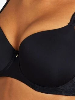 Bügel BH SWEETESSENCE IK Microfaser Mit Spitze Von Aubade -Meer Bekleidung microfaser dessous ikc13 noir 7 sweetessence aubade 1 1