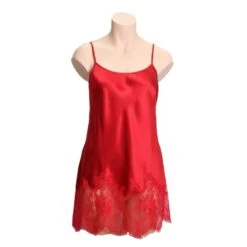 100% Seide Mini Combinette CHANTAGE Edle Spitze Von Marjolaine -Meer Bekleidung mini combinette chantage 301 rot marjolaine