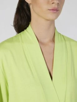 Modal Morgenmantel BASIC Lang Oder Kurz Von Verdiani -Meer Bekleidung modal morgenmantel kurz apfel gruen 4513 verdiani 2 1