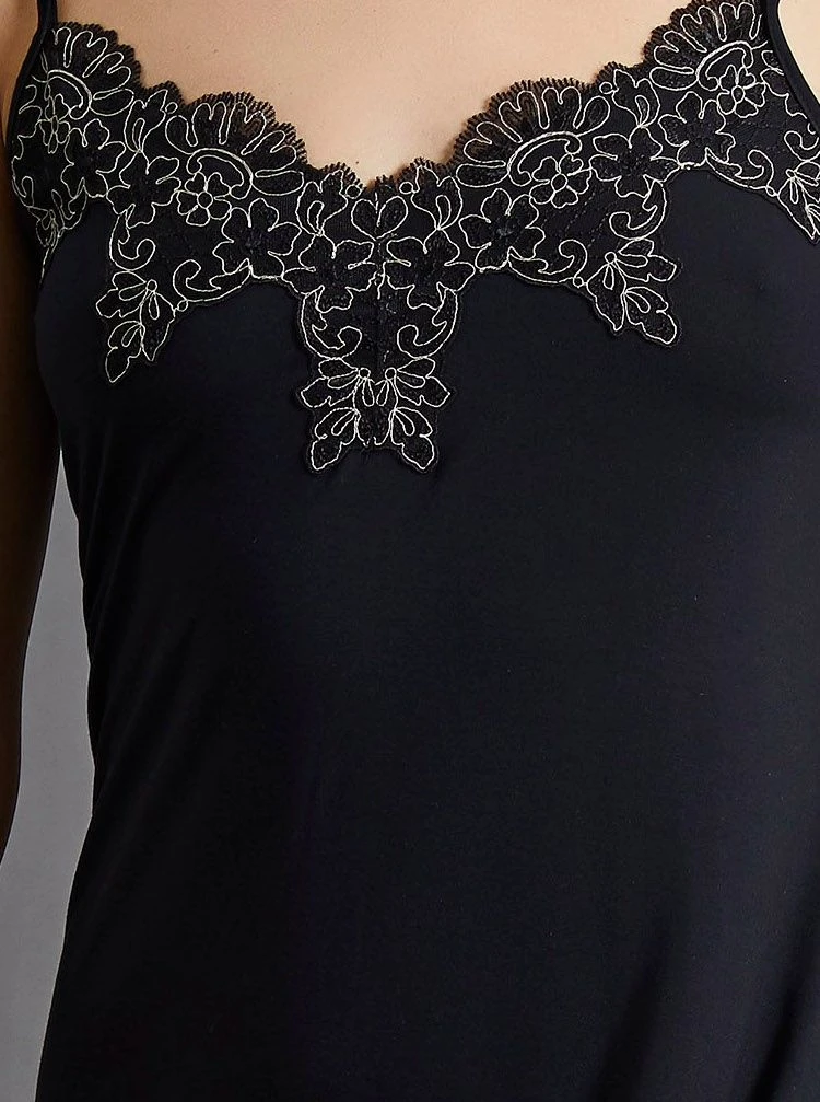 Modal Nachthemd BLACK Schwarz Von Fürstenberg 5 Modal Nachthemd BLACK Schwarz Von Fürstenberg – Bild 3