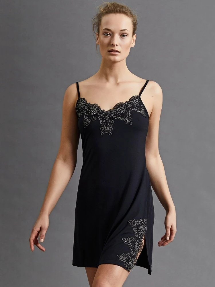 Modal Nachthemd BLACK Schwarz Von Fürstenberg 4 Modal Nachthemd BLACK Schwarz Von Fürstenberg – Bild 2