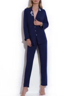 Modal Pyjama BLU No.2 Von Chiara Fiorini -Meer Bekleidung modal pyjama dunkelblau g9519 chiara fiorini