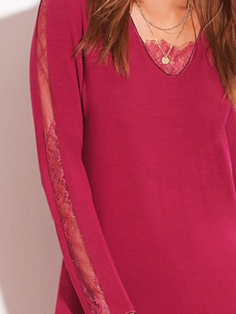 Modal Pyjama LAMPONE Himbeer-rot Von Chiara Fiorini 5 Modal Pyjama LAMPONE Himbeer-rot Von Chiara Fiorini – Bild 3