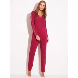 Modal Pyjama LAMPONE Himbeer-rot Von Chiara Fiorini 3 Modal Pyjama LAMPONE Himbeer-rot Von Chiara Fiorini
