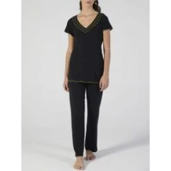 Modal Pyjama Schwarz-kiwigrün Von Verdiani