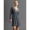 Modal Langarm Nachtkleid ANTHRAZIT Grau Von Fürstenberg 2 Modal Langarm Nachtkleid ANTHRAZIT Grau Von Fürstenberg -Meer Bekleidung modal sleepshirt 50305477 grau fuerstenberg