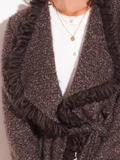 Morgenmantel KUSCHEL MOHAIR Braun Von Chiara Fiorini 8 Morgenmantel KUSCHEL MOHAIR Braun Von Chiara Fiorini -Meer Bekleidung mohair cardigan g0627 braun chiara fiorini 2