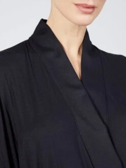 Modal Morgenmantel BASIC Lang Oder Kurz Von Verdiani -Meer Bekleidung morgenmantel lang modal schwarz 4610 verdiani 3 3