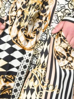 Kimono 100% Seide KIR ROYAL Schwarz-gold Von Eva B. Bitzer -Meer Bekleidung morgenmantel seide kir royal bitzer 2