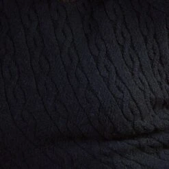 Bettjacke LAMELLA Aus Wollstrick Von Cotton Club -Meer Bekleidung muster wolle strick schwarz cotton club 1