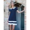Modal Nachtkleid SUMMER BLU No. 6 Dunkelblau Von Chiara Fiorini 2 Modal Nachtkleid SUMMER BLU No. 6 Dunkelblau Von Chiara Fiorini -Meer Bekleidung nachthemd blu modal cfl2118 chiara fiorini 1