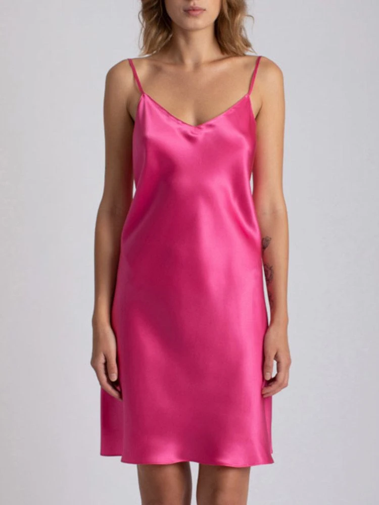 100% Seide Nachthemd CAROLINE Uni Von Vivis 12 100% Seide Nachthemd CAROLINE Uni Von Vivis – Bild 10