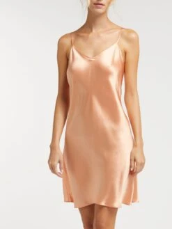 100% Seide Nachthemd CAROLINE Uni Von Vivis 35 100% Seide Nachthemd CAROLINE Uni Von Vivis -Meer Bekleidung nachthemd seide caroline v00003 salmone vivis 1 1