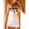 Stretchseide Nachthemd NINA Mit Spitze Marjolaine -Meer Bekleidung nachthemd seide nina 4nin0101 naturweiss 7404 marjolaine 2 8 1