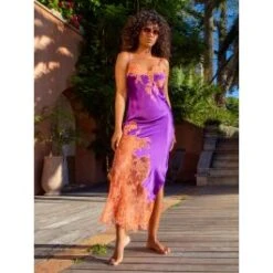 Seide Neglige NYMPHE No. 4 Lang Von Marjolaine