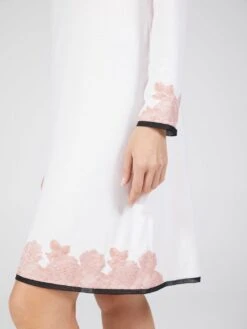 Modal Langarm Nachtkleid ANGEL No. 2 Zart-rosé Von Verdiani -Meer Bekleidung nachtkleid modal knielang weiss 4606 verdiani donna 3
