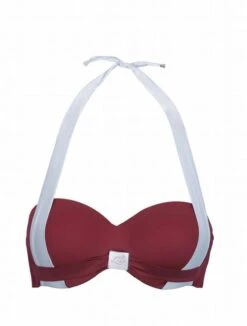 Neckholder Bikini SAILOR Rot Von Luna -Meer Bekleidung neckholder bikini oberteil sailor rot luna swimwear