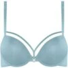 Push-Up BH SPACE ODYSSEY STYLE Shining Blue And Silver Von Marlies Dekkers -Meer Bekleidung push up bh hellblau 35081 space odyssey push up bra silver blue marlies dekkers