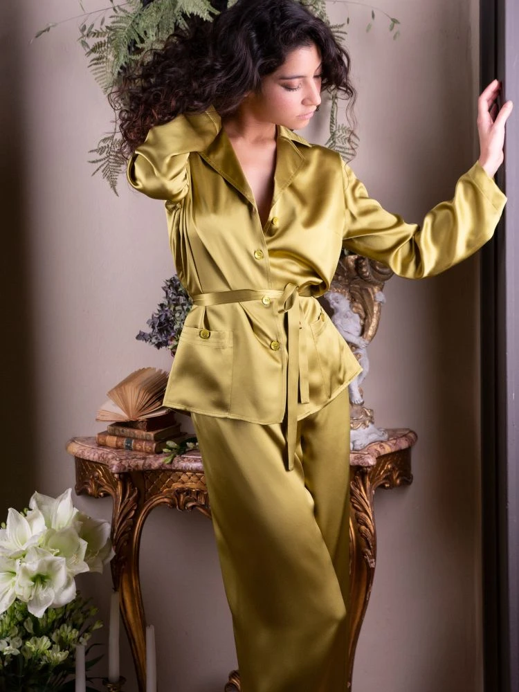 Seidenpyjama SOIE UNIE Von Marjolaine Basic Line 8 Seidenpyjama SOIE UNIE Von Marjolaine Basic Line – Bild 6