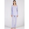 Modal Schlafanzug LAVANDA Zart Flieder Von Verdiani -Meer Bekleidung pyjama langarm lavendel 4719 donna verdiani
