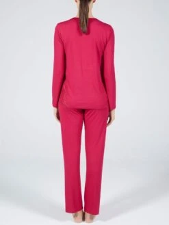 Modal Schlafanzug LAMPONE No. 2 Himbeer-rot Von Verdiani -Meer Bekleidung pyjama modal magenta rot 4623 verdiani donna 3