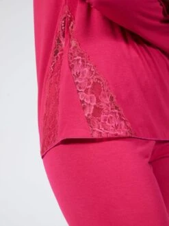 Modal Schlafanzug LAMPONE No. 2 Himbeer-rot Von Verdiani -Meer Bekleidung pyjama modal magenta rot 4623 verdiani donna 4