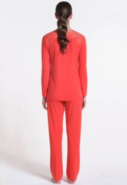 Modal Schlafanzug ARANCIO Koralle-rot Von Verdiani -Meer Bekleidung pyjama modal rot 4821 verdiani 2