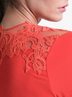 Modal Schlafanzug ARANCIO Koralle-rot Von Verdiani -Meer Bekleidung pyjama modal rot 4821 verdiani 3