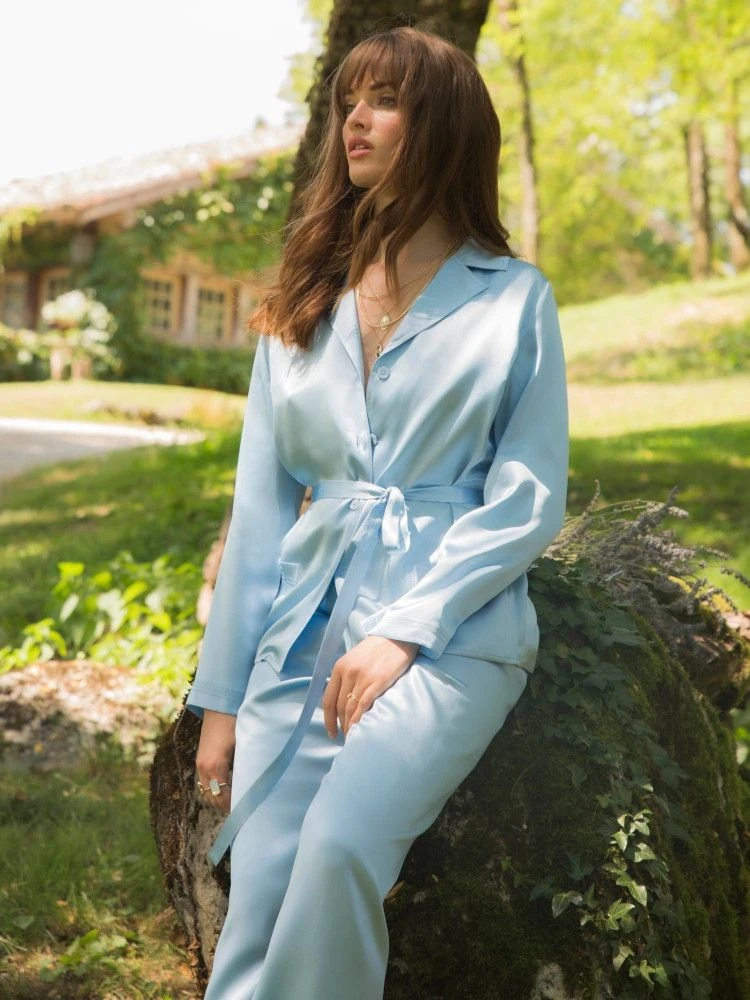 Seidenpyjama SOIE UNIE Von Marjolaine Basic Line 9 Seidenpyjama SOIE UNIE Von Marjolaine Basic Line – Bild 7