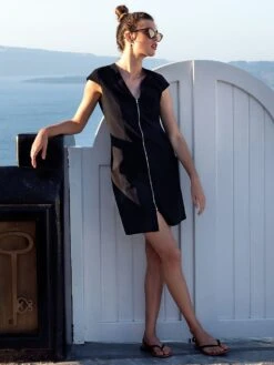 Reisekleid AMI 51 Schwarz Von Pain De Sucre -Meer Bekleidung reisekleid ami schwarz pain de sucre