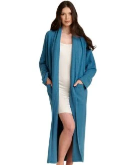 Kuschel-Baumwolle Morgenmantel SONJA Von Gattina 7 Kuschel-Baumwolle Morgenmantel SONJA Von Gattina -Meer Bekleidung robe artico 393690 sonja gattina 2