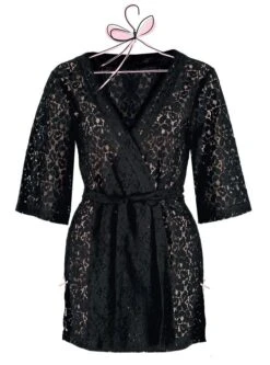 Spitze KIMONO BEEDAY Von Bee Dees 9 Spitze KIMONO BEEDAY Von Bee Dees -Meer Bekleidung robe spitze schwarz beeday bee dees 1