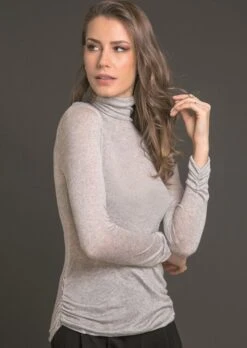 Kaschmir Voile ROLLKRAGEN SHIRT Von Artimaglia -Meer Bekleidung rollkragen shirt kaschmir voile 76904 grigio artimaglia 2