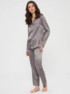 Seide Pyjama 2-tlg. SETA No. 9 Von Chiara Fiorini -Meer Bekleidung schlafanzug seide dunkelgrau gc180 chiara fiorini 2