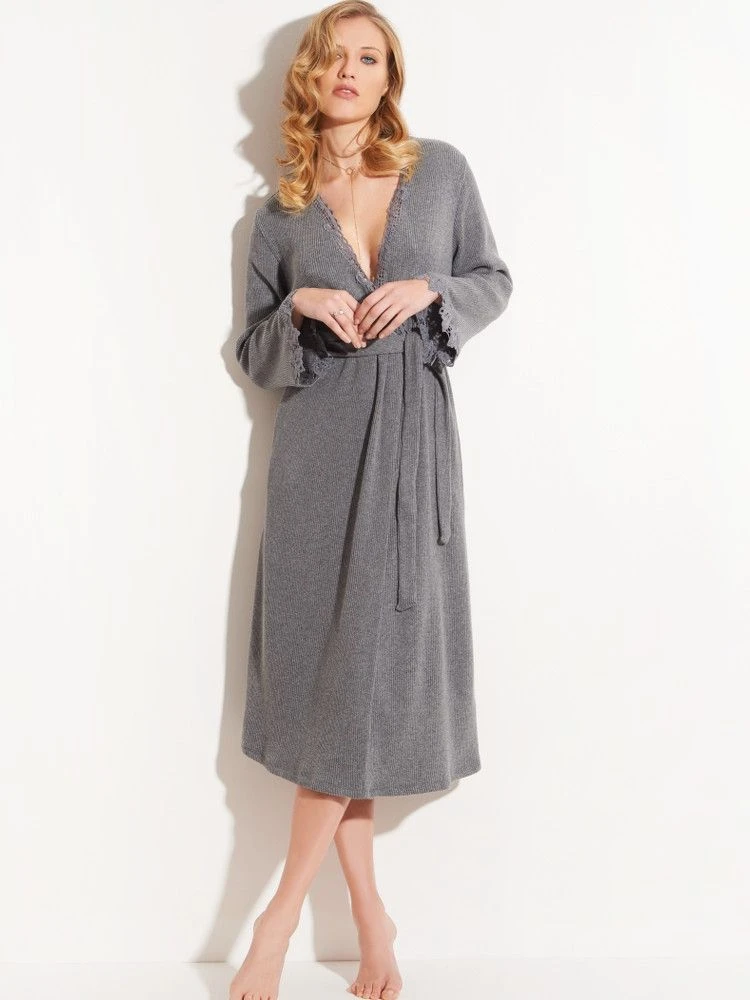 Morgenmantel KUSCHEL COTTON Lang Von Chiara Fiorini 4 Morgenmantel KUSCHEL COTTON Lang Von Chiara Fiorini – Bild 2