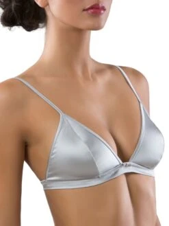 Seta Superior Stretchseide Triangel-BH REGALE Satin Cotton Club -Meer Bekleidung seide bh 2zm regale silber seta superior cotton club 1 1 1 1 1 1 1