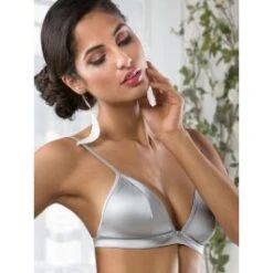 Seta Superior Stretchseide Triangel-BH REGALE Satin Von Cotton Club