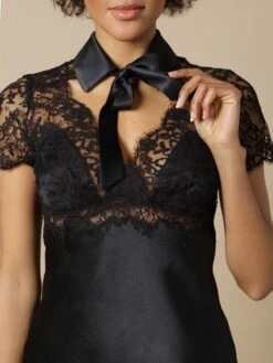 100% Seide Bluse FIONA Schwarz Von Marjolaine 9 100% Seide Bluse FIONA Schwarz Von Marjolaine -Meer Bekleidung seide bluse fiona 3fio4102 schwarz marjolaine 2