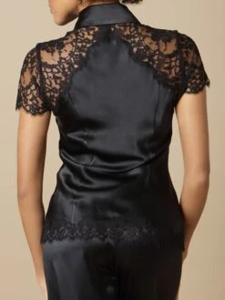 100% Seide Bluse FIONA Schwarz Von Marjolaine 10 100% Seide Bluse FIONA Schwarz Von Marjolaine -Meer Bekleidung seide bluse fiona 3fio4102 schwarz marjolaine