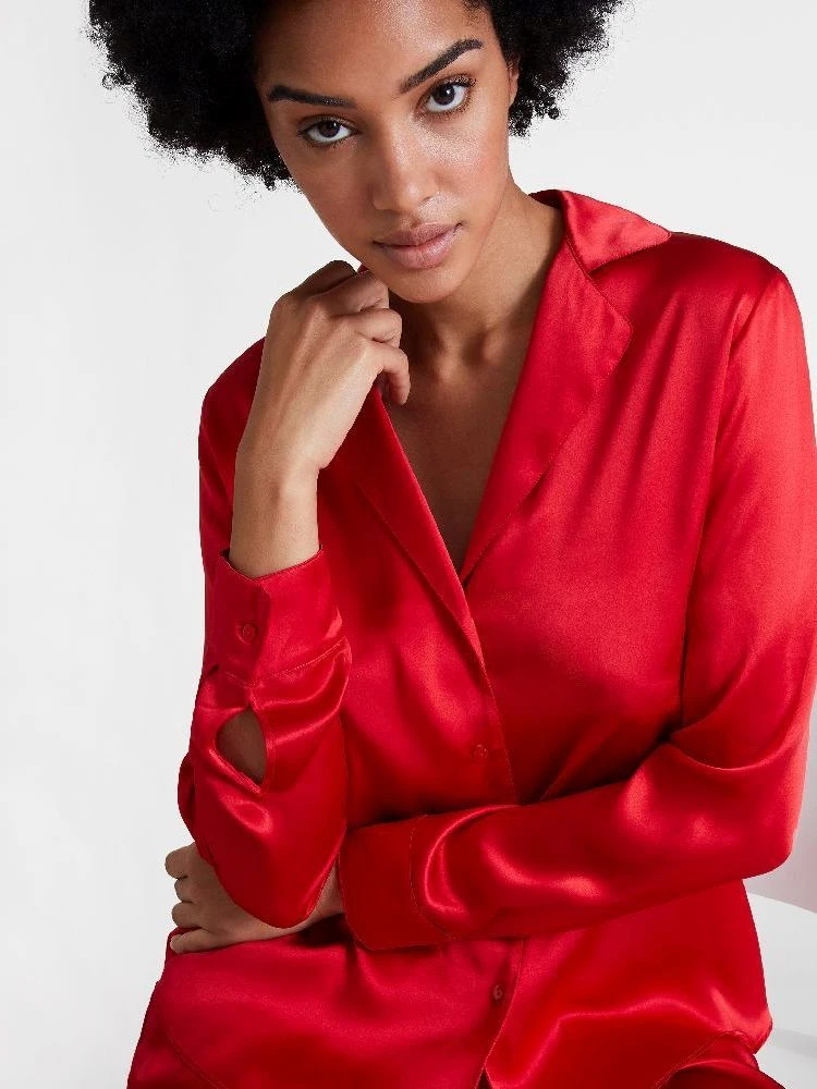 100% Seide Bluse TOI MON AMOUR Klassische Farben Von Aubade 4 100% Seide Bluse TOI MON AMOUR Klassische Farben Von Aubade – Bild 2