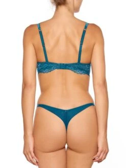 Seide Push-Up BH ADRIANA Von Millesia -Meer Bekleidung seide dessous adriana m1332 m3188 tuerkis blau millesia lingerie 2 2