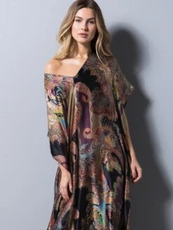 100% Seide Kaftan MILANO BLACK Von Eva B. Bitzer -Meer Bekleidung seide kaftan milano eva b bitzer 2