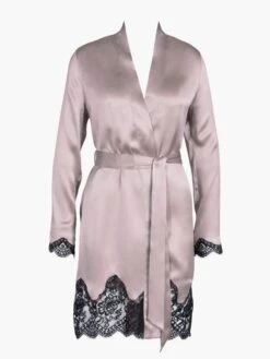 100% Seide Kimono TOI MON AMOUR Mit Spitze Von Aubade -Meer Bekleidung seide kimono qs65 sonate altrosa schwarz 1 toi moi amour aubade 2 1 1 1 1 1