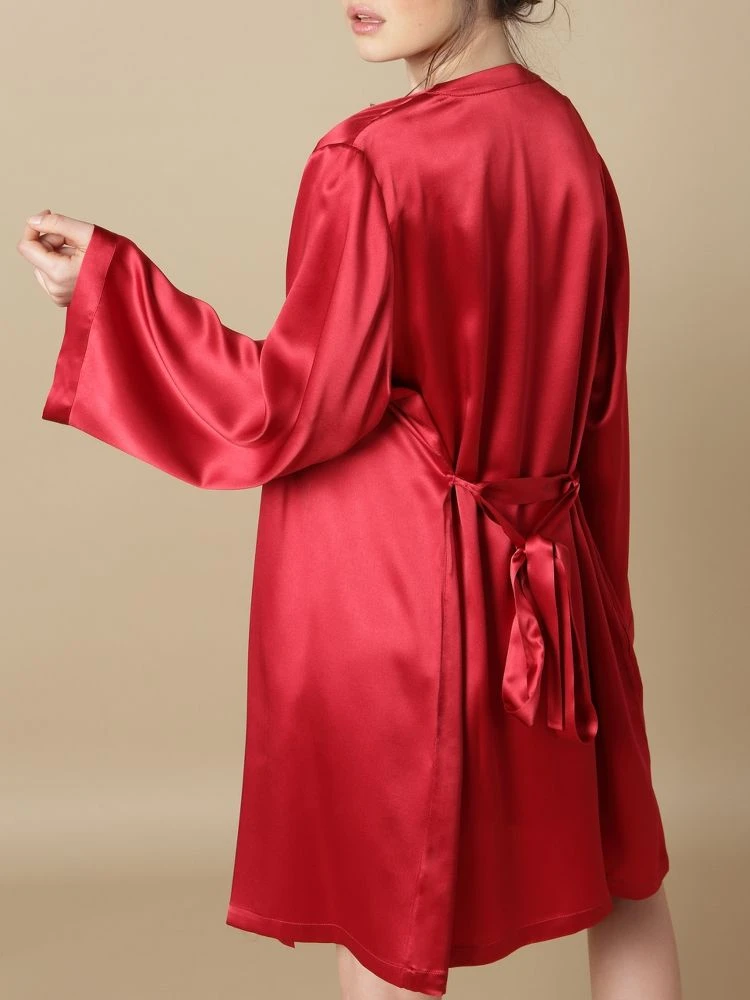 100% Seide Morgenmantel SOIE LASER Von Marjolaine 15 100% Seide Morgenmantel SOIE LASER Von Marjolaine – Bild 13