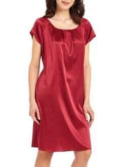 Seide Kurzarm Nachtkleid SEDUZIONE DI SETA Von Gattina -Meer Bekleidung seide nachtkleid ruby 381423 gattina 1