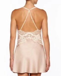 Seide Negligé ADRIANA Von Millesia -Meer Bekleidung seide neglige goldsand creme m1390 adriana millesia 2 1